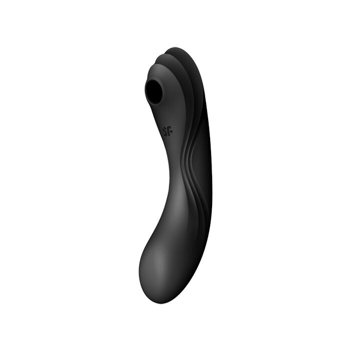 Вакуумный стимулятор с вибрацией Satisfyer Curvy Trinity 4 Black