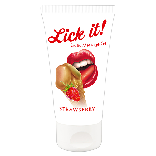 Масажний гель-лубрикант Just Play Lick It! Strawberry 50 мл