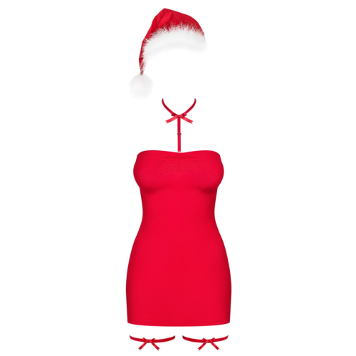 Рубашка Obsessive Kissmas chemise red