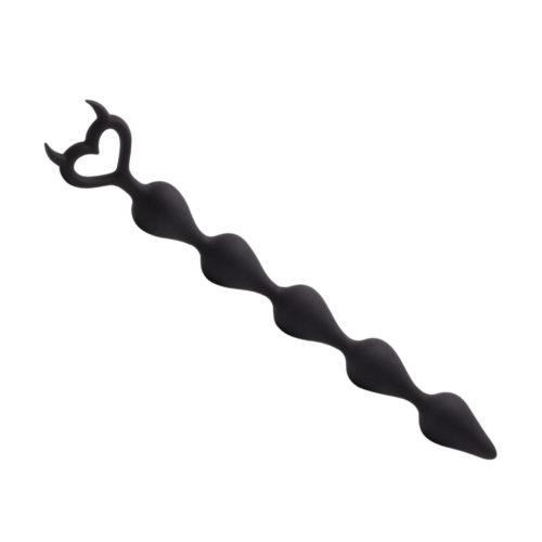 Анальне силіконове намисто Baby XXX Devil Black