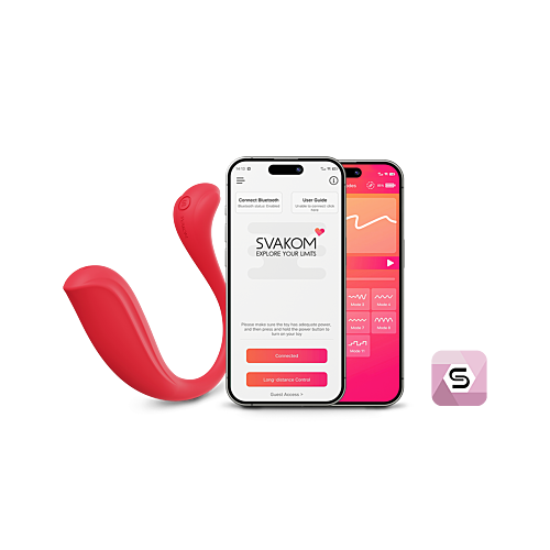 Виброяйцо Svakom Phoenix Neo Red с подключением к Вэб-камере