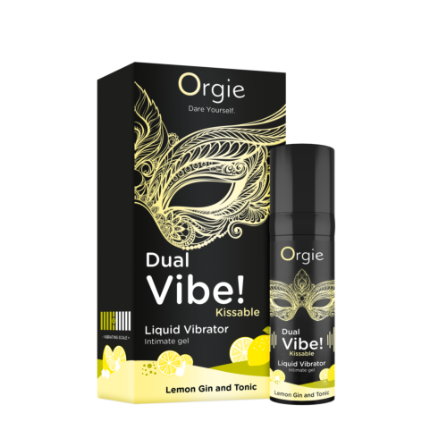 Жидкий вибратор Orgie Dual Vibe! Lemon Gin And Tonic 15 мл