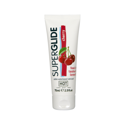 Лубрикант для орально - мануальних ласк HOT Superglide Edible Cherry 75 мл