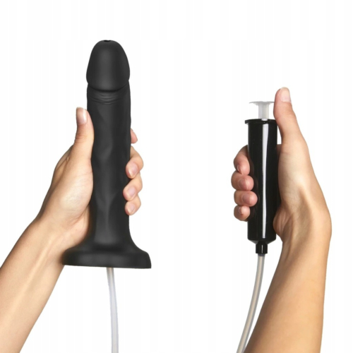 Кончающий фаллоимитатор Strap-On-Me Squirting Cum Dildo Realistic Black XL