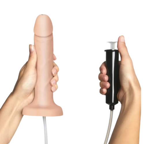 Кончающий фаллоимитатор Strap-On-Me Squirting Cum Dildo Realistic Black Vanilla L