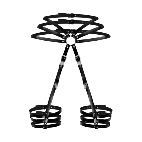 Гартери з поясом Art of Sex Vivien L-2X Black