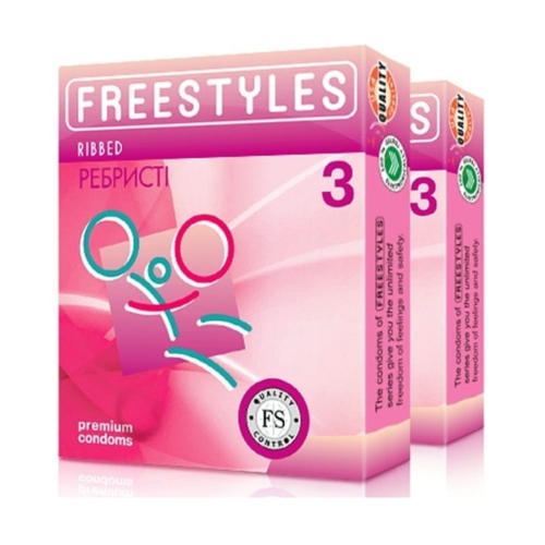 Презервативы FREESTYLES RIBBED 3 шт