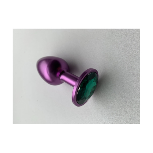 Анальна пробка фіолетова із кристалом