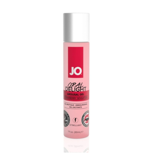 Возбуждающий гель для оральных ласк System JO ORAL DELIGHT - STRAWBERRY SENSATION
