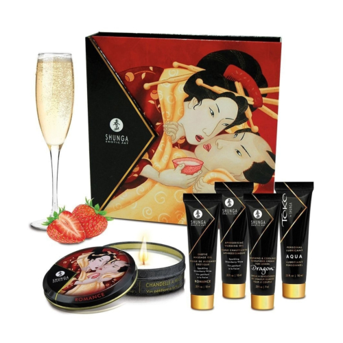 Набір Shunga Geisha's Secret Sparkling Strawberry Wine
