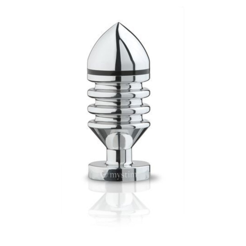 Металевий анальний затор Mystim Hector Helix S для електростимулятора
