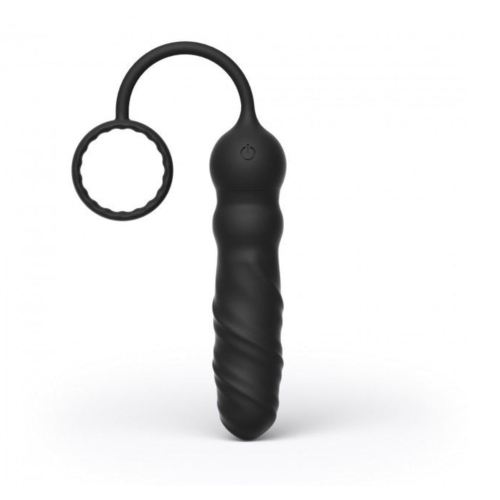 Анальный вибратор Dorcel Deep Seeker с эрекционным кольцом