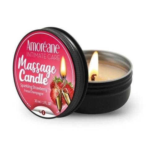 Масажна свічка Amoreane Sparkling Strawberry 30 мл