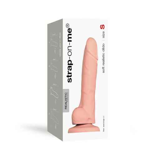 Реалистичный фаллоимитатор Strap-On-Me SOFT REALISTIC DILDO Vanilla - Size S
