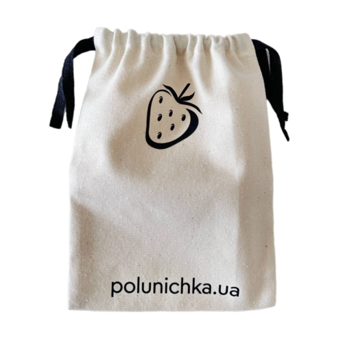 Сумочка льняна Полуничка розмір L