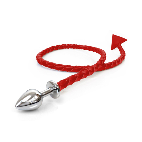 Металева анальна пробка S з диявольським хвостом Art of Sex Succubus Red