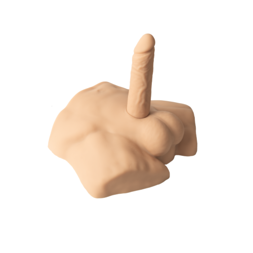 Півторс з фалоімітатором на присосці SilexD Apollo S Flesh