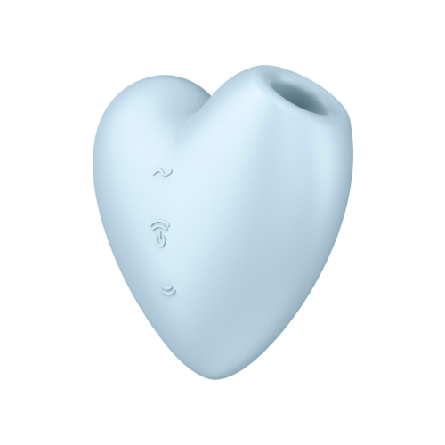 Вакуумный стимулятор с вибрацией Satisfyer Cutie Heart Blue