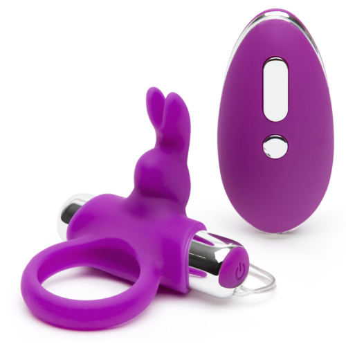 Ерекційне віброкільце Happy Rabbit Remote Control Cock Ring Purple