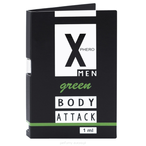 Чоловічі парфуми Aurora X-Phero Men Body Attack Green 1 мл