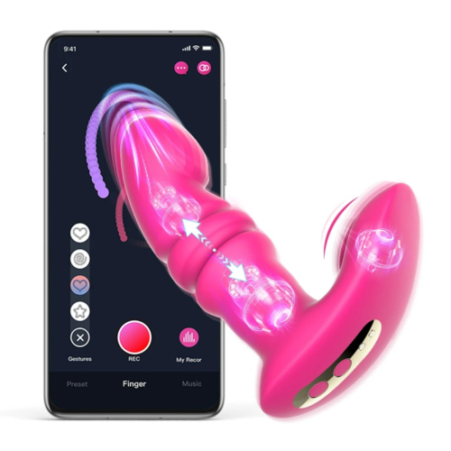 Смарт анальный вибратор FunTown Jive Pink