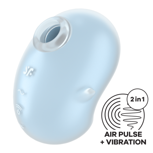 Вакуумный клиторальный стимулятор Satisfyer Cutie Ghost Blue