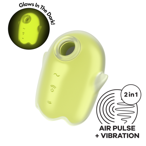 Вакуумный клиторальный стимулятор Satisfyer Glowing Ghost Yellow
