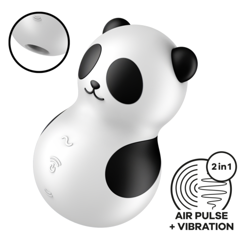 Вакуумний стимулятор з вібрацією Satisfyer Pocket Panda