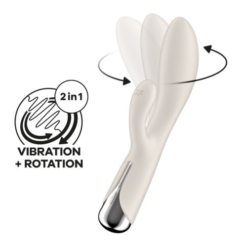 Вибратор-кролик Satisfyer Spinning Rabbit 1 Beige
