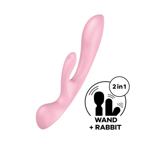 Вибратор кролик Satisfyer Triple Oh pink