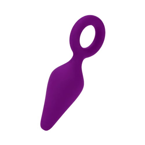 Анальна силіконова пробка Baby XXX S з кільцем Purple
