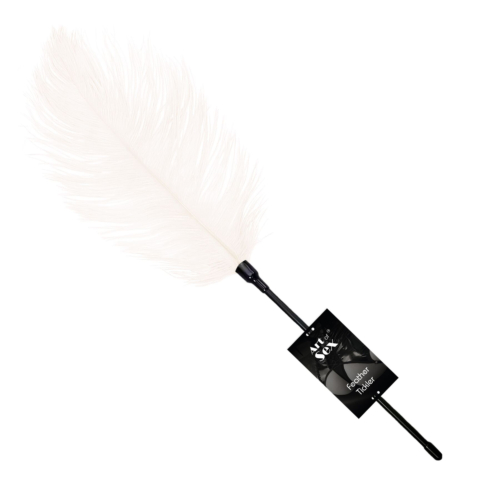 Щекоталка со страусиным пером Art of Sex Feather Tickler White