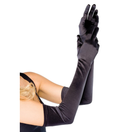 Длинные атласные перчатки Leg Avenue Extra Long Satin Gloves One Size