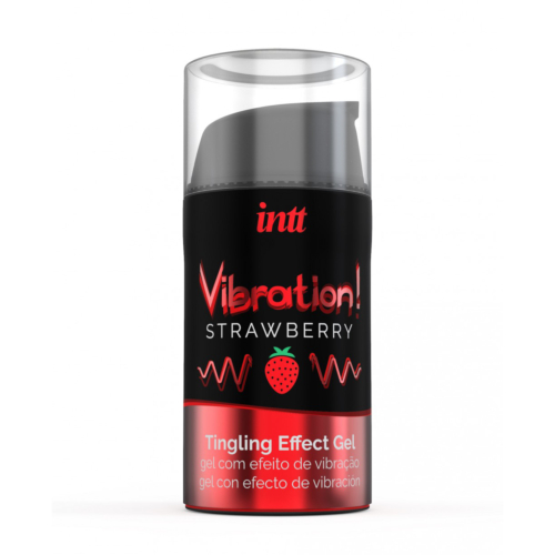 Жидкий вибратор Intt Vibration Strawberry 15 мл