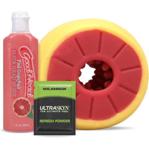 Набор для минета Doc Johnson GoodHead Grapefruit Blowjob Set Yellow