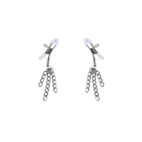 Затискачі для сосків Feral Feelings Tassels Silver/White