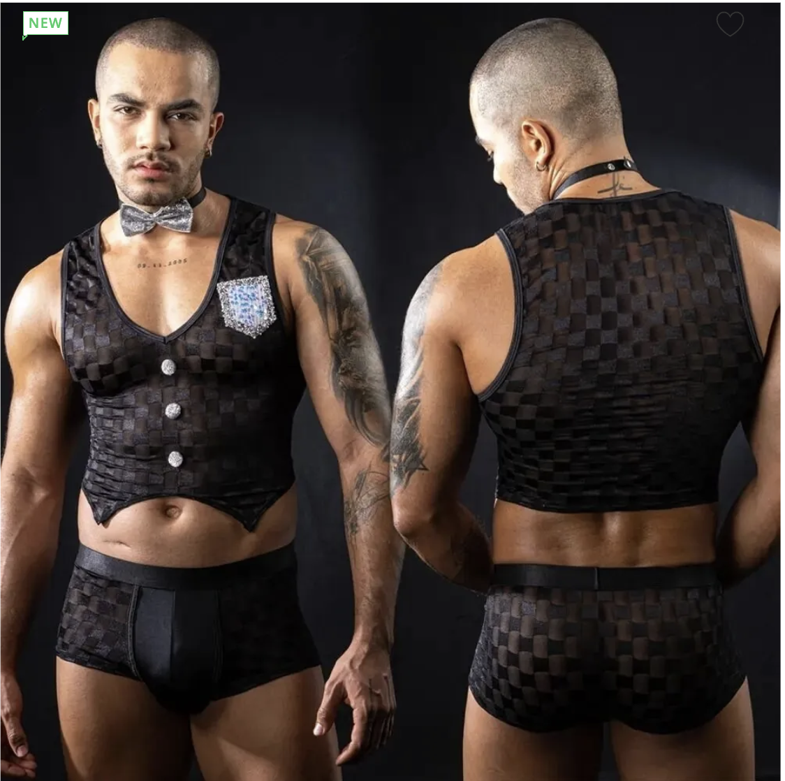 Чоловічий еротичний костюм офіціанта